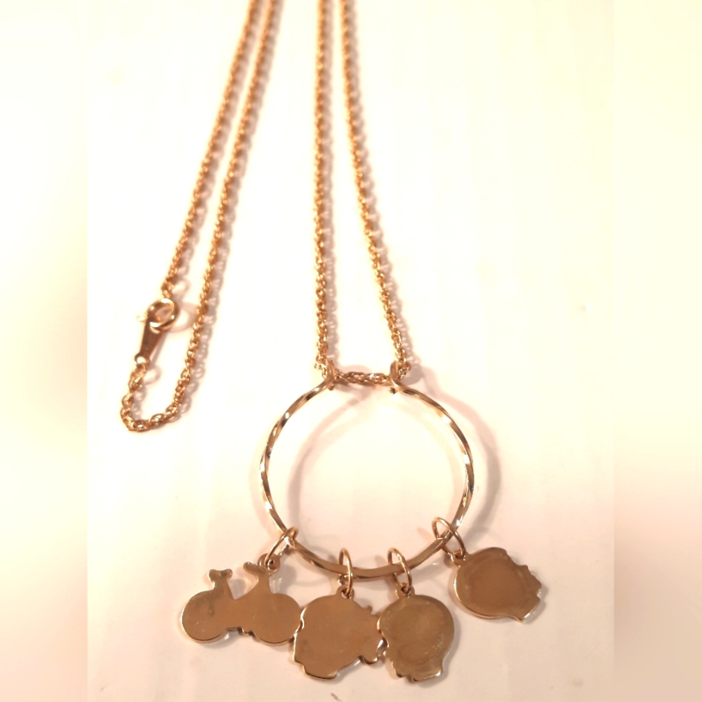 Elegant  Avon Vintage Gold Charm Necklace
